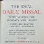 Vintage 1950s edition of "The Ideal Daily Missal" published by The Anthonian Press in Dublin. Image 4