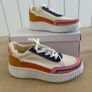 BRAND NEW Platform Woven Trainers Size 6 Image 4