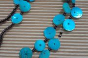 Mother of Pearl and Seed Bead Necklace