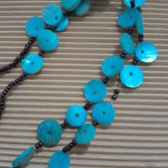 Mother of Pearl and Seed Bead Necklace