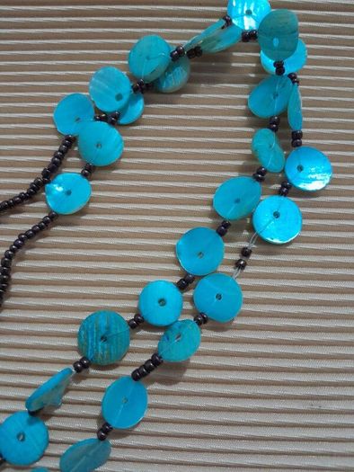 Mother of Pearl and Seed Bead Necklace