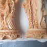Vintage Matching pair of faux Ivory Oriental Style figures Image 8