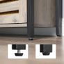 New Greige Cabinet With Open Shelves - FREE P&P Image 4