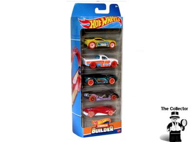 Hot Wheels Track Builder 5 Pack Assortment 1:64 Cars Brand New Sealed
