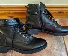 laced ankle boots, black, UK5 / EU38