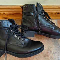 laced ankle boots, black, UK5 / EU38