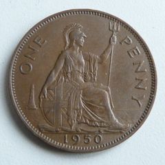 1950 English penny