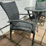 2 seater rattan table and chairs Image 2