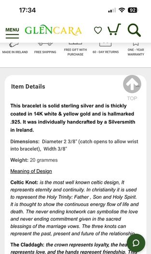 Glencara 14k gold
