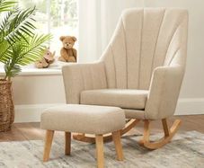 Tutti Bambini Ava Rocking Chair with Footstool Stone
