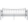 Sofa Bed Frame Grey Metal 90x200 cm Image 6