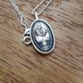 Pope Benedict XVI Pendant Necklace Locket. Platinum Over Stg Silver Image 2