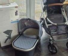 Uppababy vista travel system, highchair, carrier
