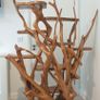 Unique Freestanding Solid Molave Wood Display Unit Image 5