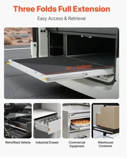 Heavy duty drawer slides 48 inch