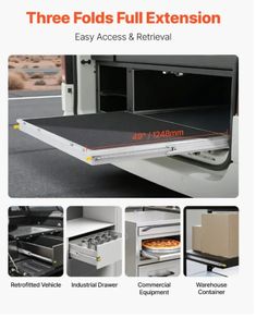 Heavy duty drawer slides 48 inch