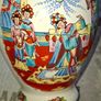 Hand-Painted Vintage Oriental Ceramic Flower Vase Urn Postage Available or Collection Image 2