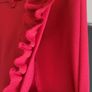 River Island red crop frill details pants Sz 8UK - Bnwt Rrp 34 Sterling Image 2