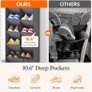 Hanging Shoe Storage Rack with 11 Pockets, 5 Layers Shoe Holder for Closet Door Includes Boots, Grey, 1 Pack Image 3