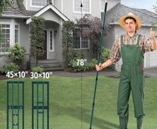 Lawn Leveling Rake, Stainless Steel Lawn Leveler with 45" x 10" Ground Plate, Adjustment Long Handle, Level Lawn Tool for Grass, Golf Field, Garden, Level Soil