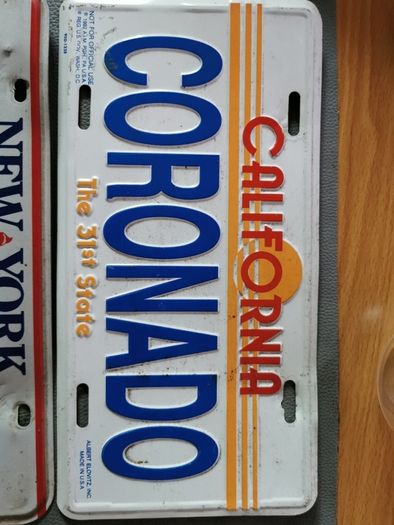 Authentic Vintage US license plates.