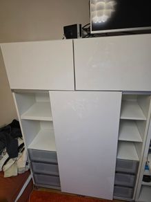 ikea cabinet with shelves