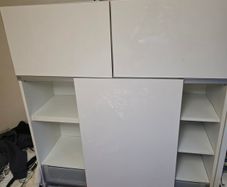 ikea cabinet with shelves
