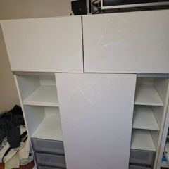 ikea cabinet with shelves