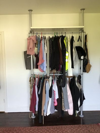 IKEA Stolmem modular shelving system/storage/clothes rail