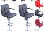 Set Of 2 Bar Stools Set Height Adjustable - Free Delivery Nationwide