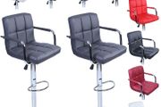 Set Of 2 Bar Stools Set Height Adjustable - Free Delivery Nationwide