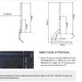 Universal Table Desk Pedestal TV Stand Tabletop Screen Monitor Riser for 22"-65" LCD/LED TVs-Securely Holds 50KG & Max.VESA 800x400mm Image 5