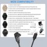 Charger Cable for Garmin vivoactive 5 4 3, Forerunner 55/255/265/945/965, Fenix 8 E 7 6 5, Venu 3 3s, epix Gen 2, Instinct 2, Data Sync USB C Charging Cord for Garmin Watch, Black Image 2