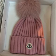 MONCLER wool beanie with Pom Pom