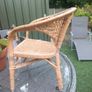 Rattan chair for a child, very cool piece, metal feet, D18 Image 6