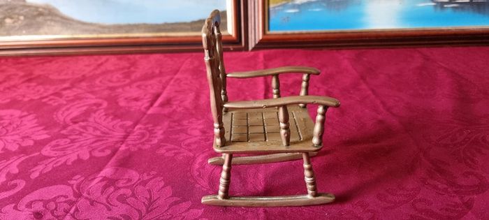 Solid Brass Decorative Rocking Chair Ornament