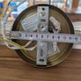 Brass reeded glass wall light Image 2