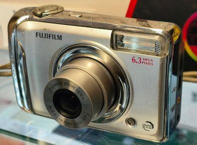 Fujifilm Digital Camera FinePix A610 6.3MP Silver (Takes 2 AA Batteries/ Not Included)