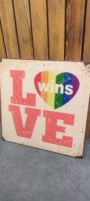 Metal rustic sign