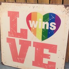 Metal rustic sign