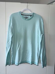 Ted Baker Men's Fine Knit Jumper in Mint Green - Size 5 / Large