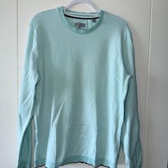 Ted Baker Men's Fine Knit Jumper in Mint Green - Size 5 / Large