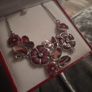 new purple and silver tone necklace Image 2