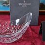New In Box Waterford Crystal Lismore Pattern 9 Inch Essence Ellipse Bowl Image 2