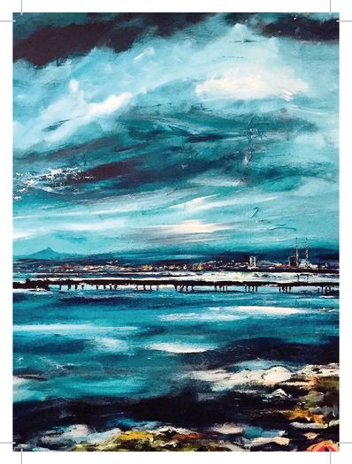Wooden Bridge, Clontarf, A6 print by artist Helen Mathews