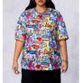 Retro Style Top - fab colours - size 20 - 80s & 90s Vibe all over it :) Image 3