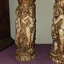 Pair of Vintage Carved Resin Vases Image 4