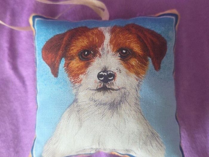 Dog hanging fabric ornament