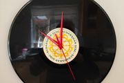 VINYL RECORD CLOCK. New Sweeping hand Quartz Clock Mechanism. vintage1978 12" vinyl record LP album