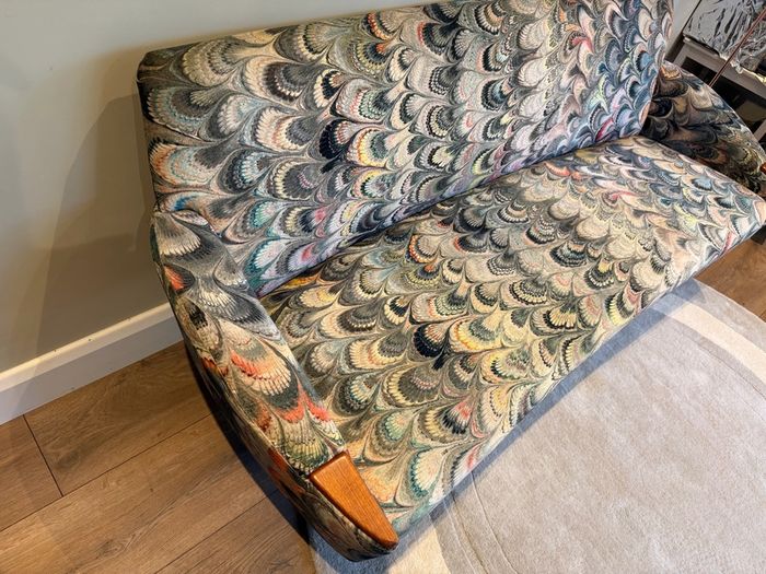 1950's  Vintage Danish Sofa re-upholstered